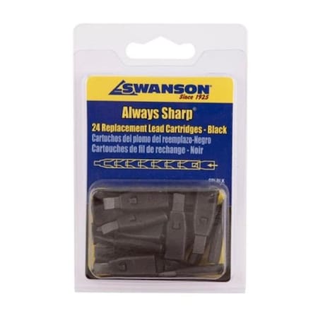 Swanson Swanson CPLBLK Alwayssharp Replacement Tips; Black CPLBLK